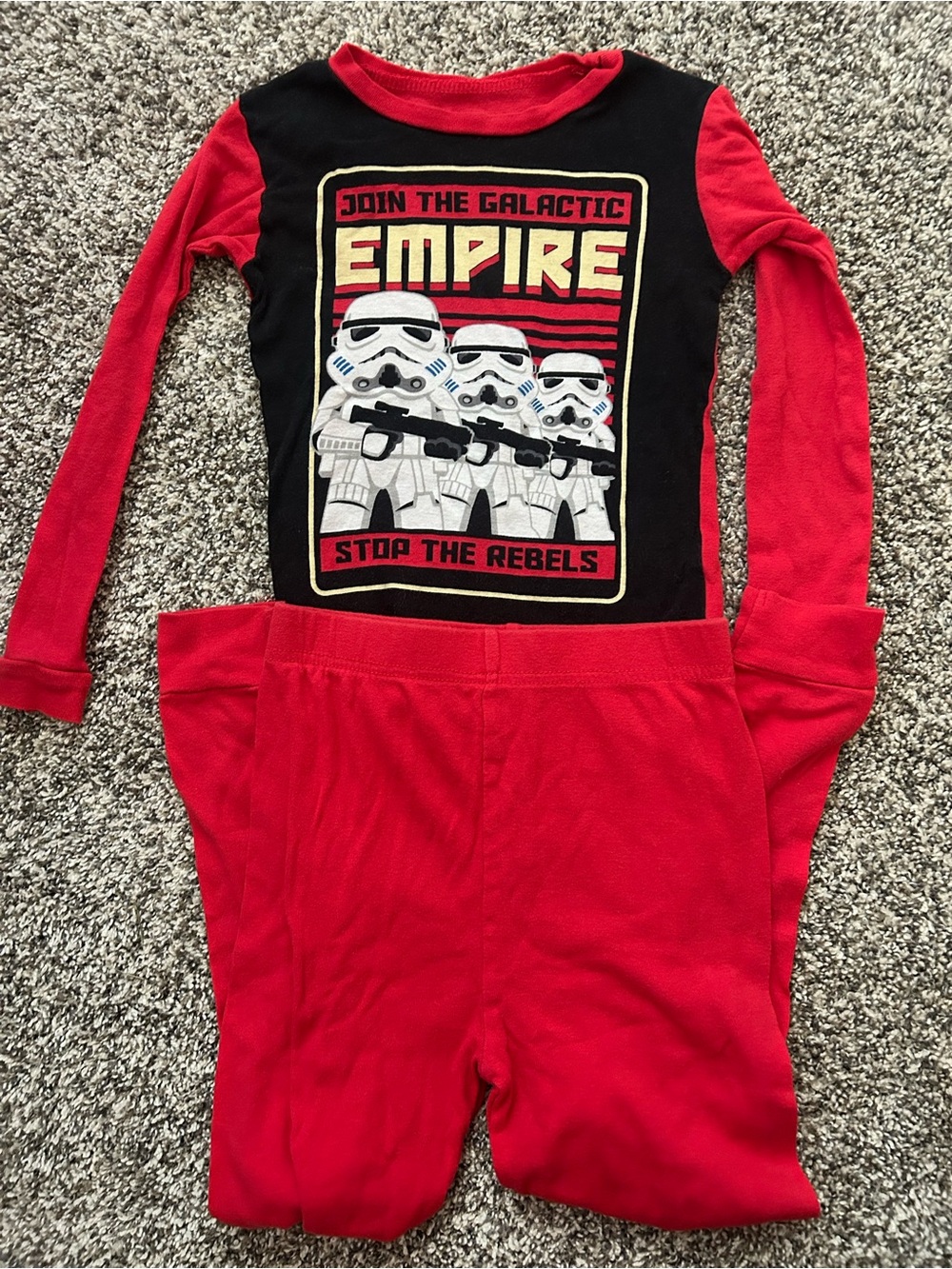 Boys, Star Wars, 2-Piece Pajama Set, Red & Black Stormtroopers, Pants & Shirt